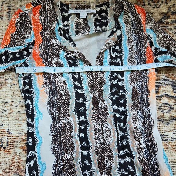 Diane Von Furstenberg Reina Oasis Snake Print Dress - Picture 5 of 12